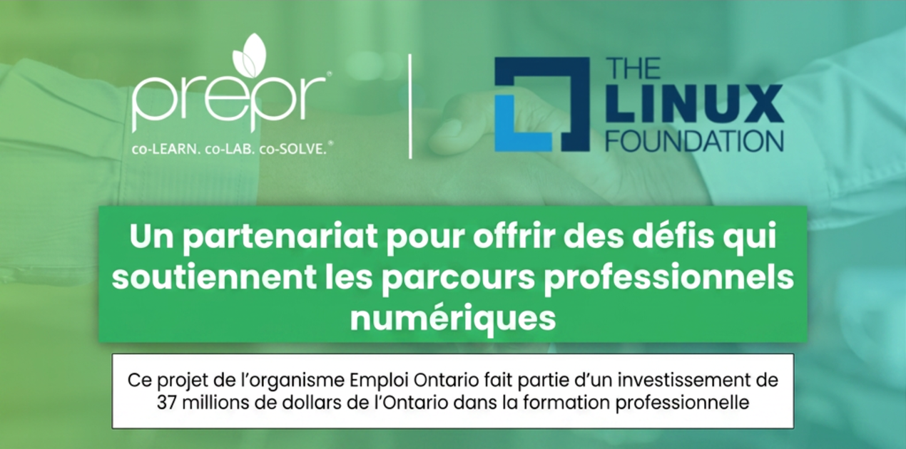 Prepr s’associe à The Linux Foundation pour offrir un apprentissage intégré au travail dans le domaine numérique grâce au programme F.U.N.™