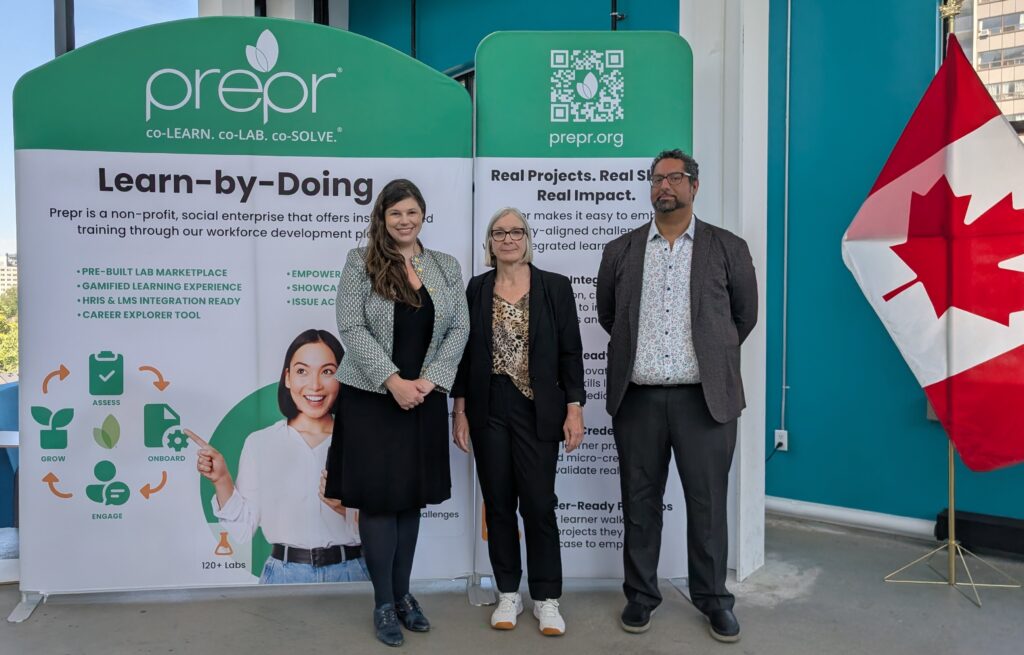 Salar Chagpar and Caitlin McDonough with Honourable Minister Patty Hajdu