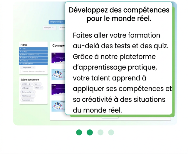 Développez des compétences pour le monde réel grâce à un apprentissage pratique axé sur les défis.