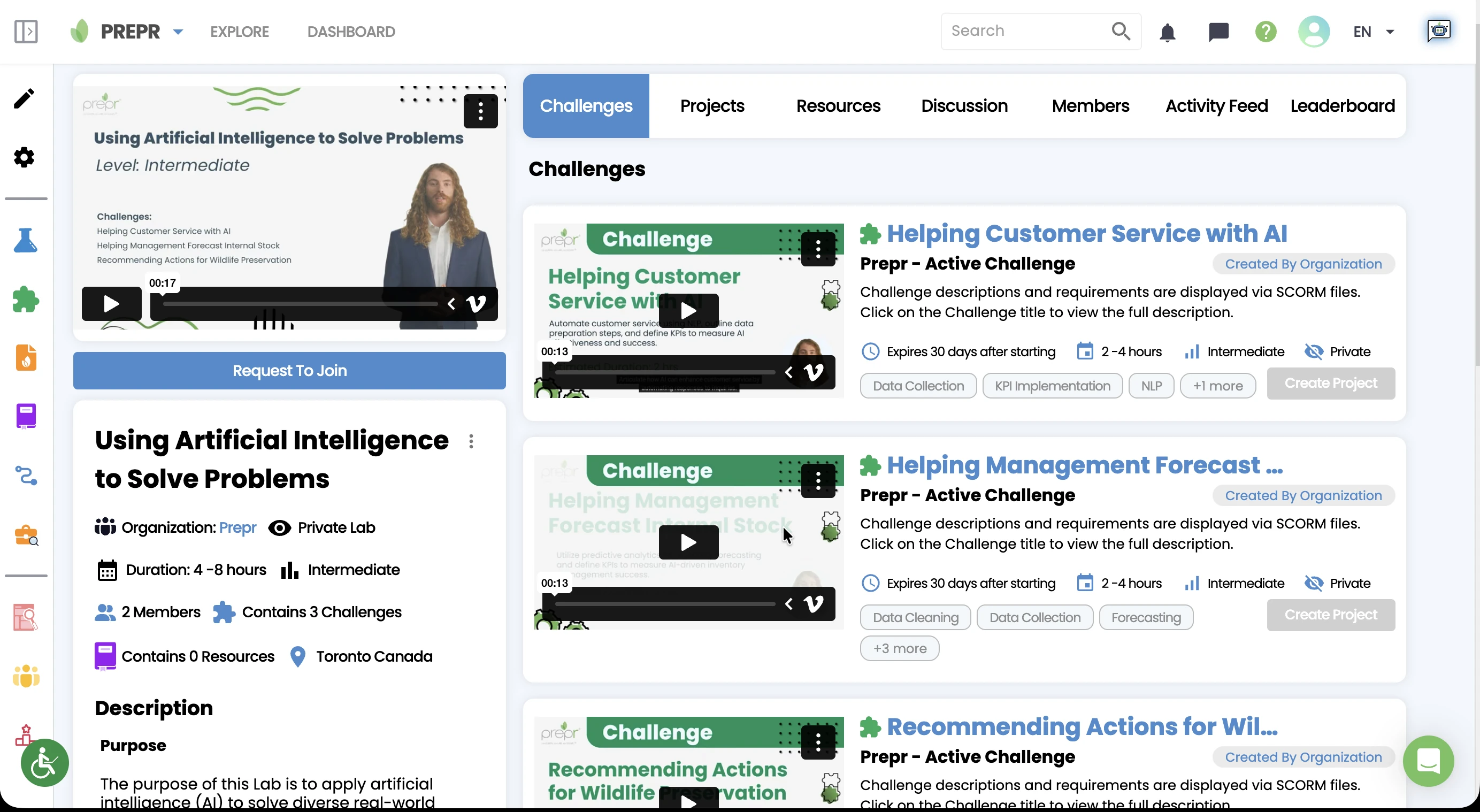 Explore Challenge