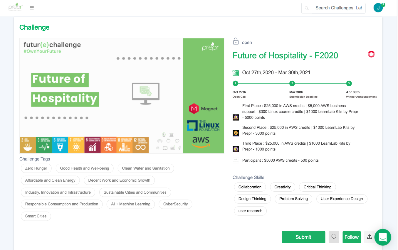 PreprLabs platform screenshot