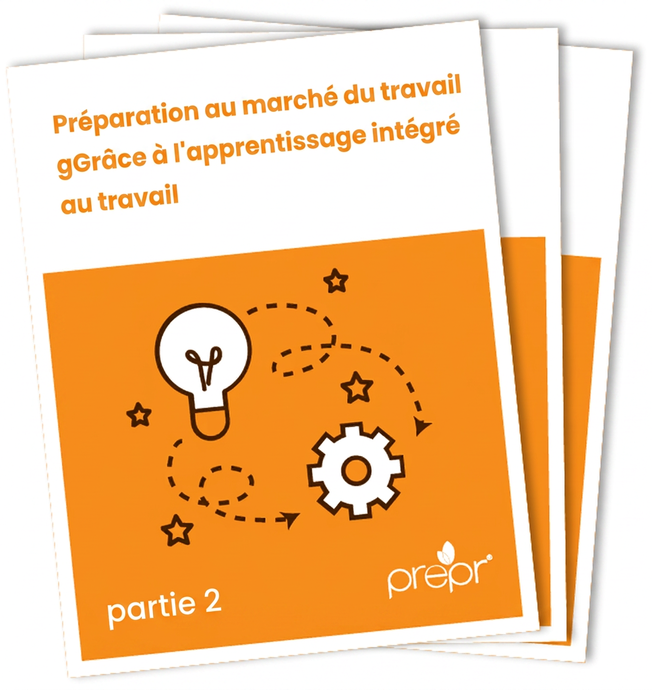 Couverture du livre numérique sur la préparation à l’emploi et l’apprentissage intégré au travail