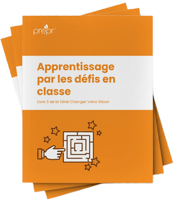 Couverture du livre numérique sur l’apprentissage fondé sur les défis en classe