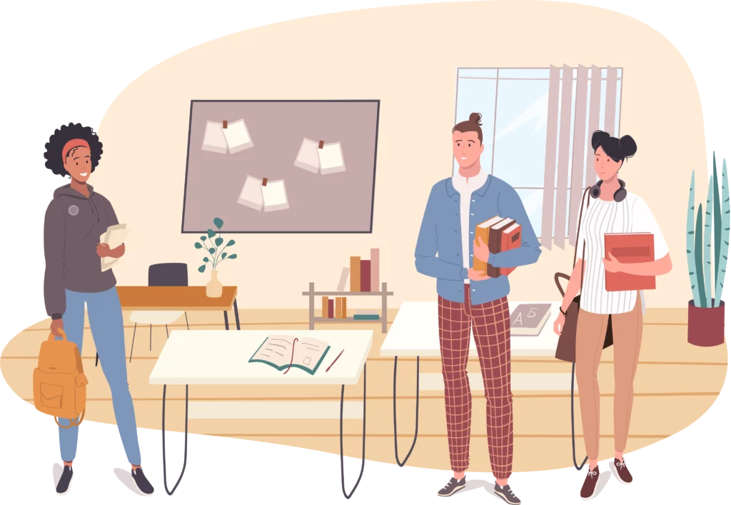 Challenge-based learning in the classroom illustration