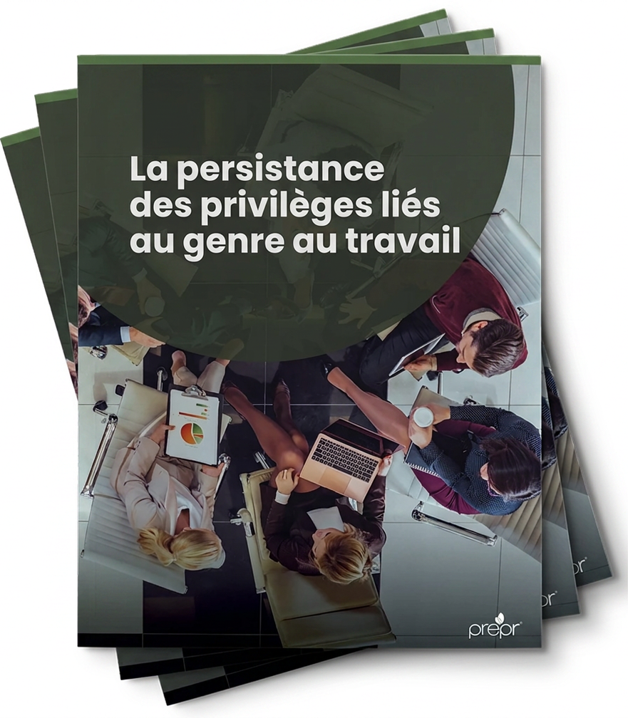 Couverture du livre numérique sur la persistance des privilèges liés au genre au travail