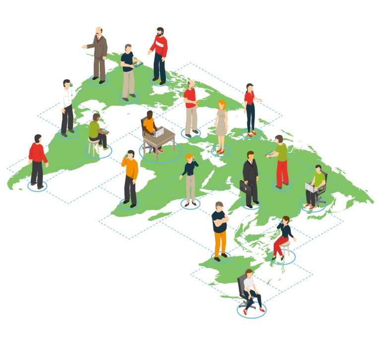 World map of the Prepr network