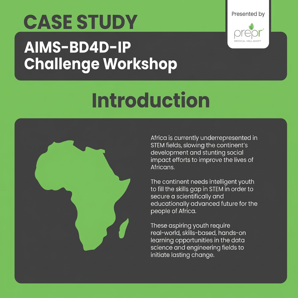 Case Study – AIMS-BD4D-IP Challenge Workshop infographic