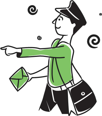 Newsletter delivery illustration