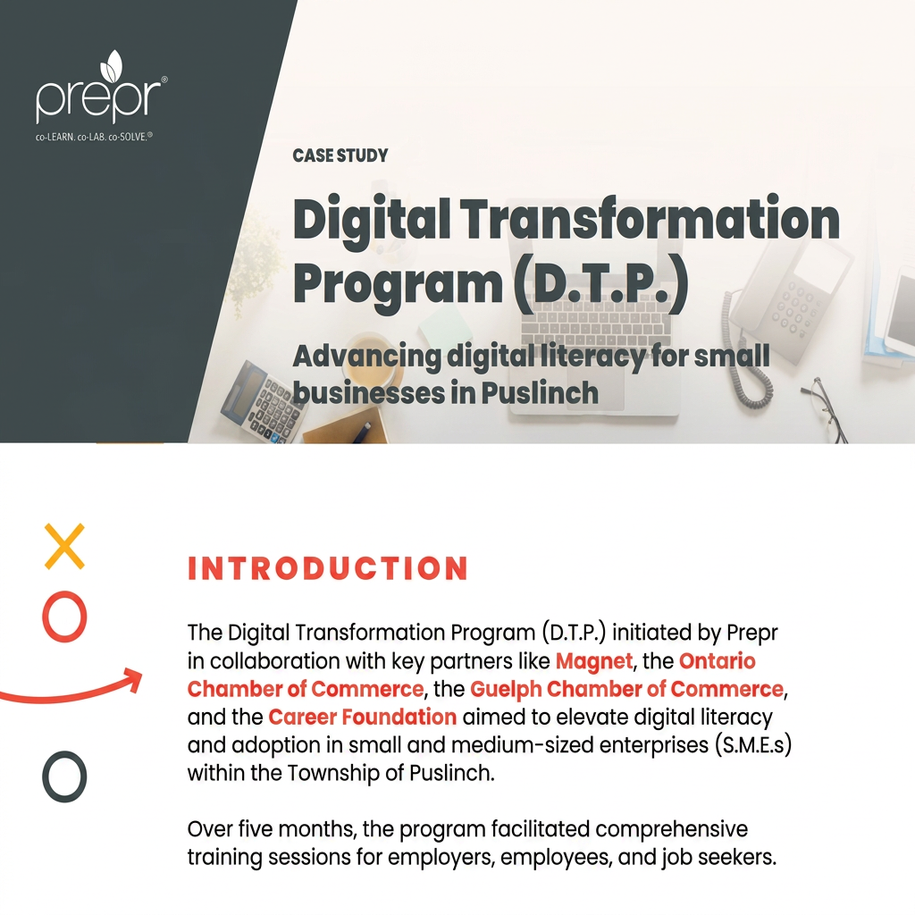 Digital Transformation Program - Advancing digital literacy for small businesses in Puslinch infographic