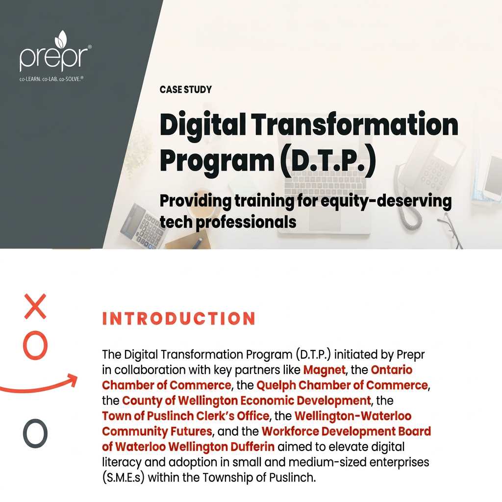 Digital Transformation Program - Advancing digital literacy for small businesses in Puslinch infographic