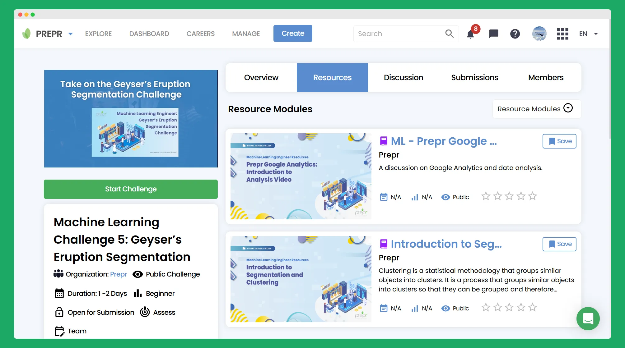 PreprLabs platform screenshot