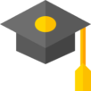 Illustration: graduation cap.