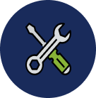 Icon: tools representing customization.