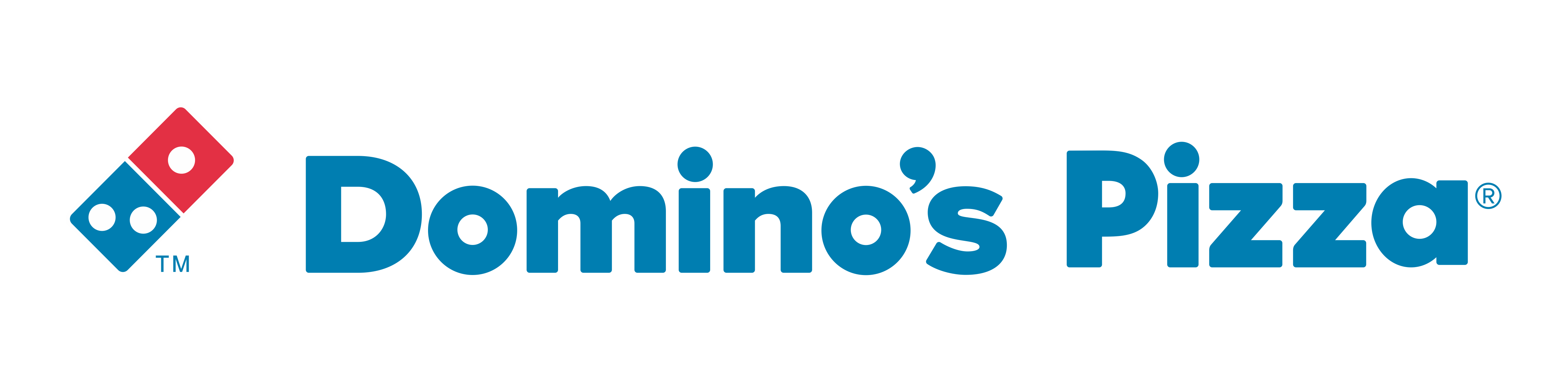 Logo: Domino's Pizza.