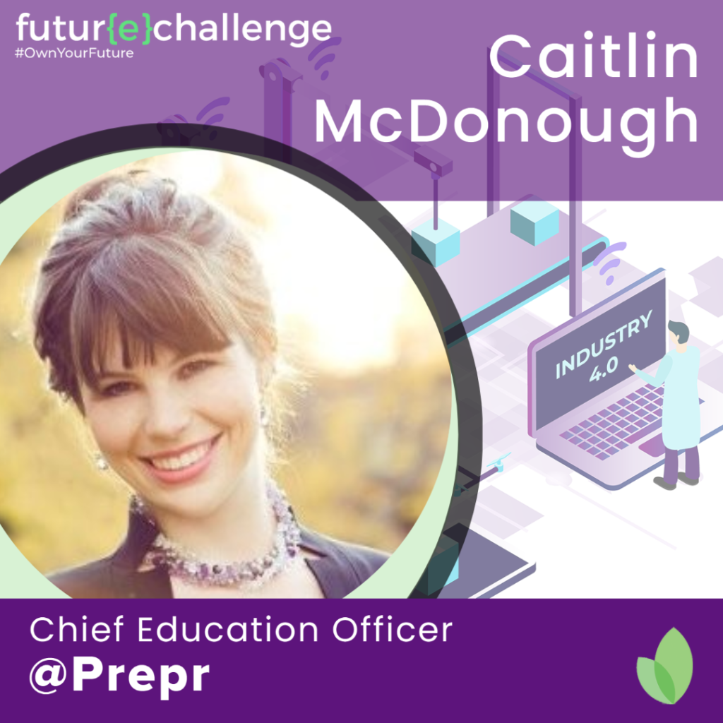 Speaker image: Caitlin McDonough, Chief Education Officer @ Prepr.