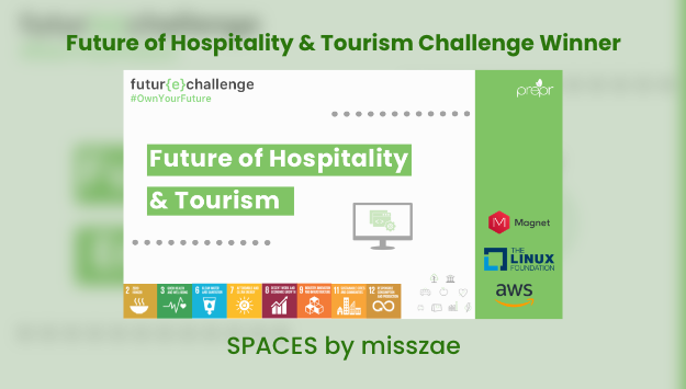 Banner: Future of Hospitality and Tourism Challenge winner, "SPACES" by misszae.