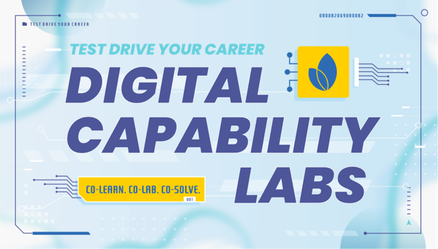 Banner: Digital Capability Labs - Test drive your career.