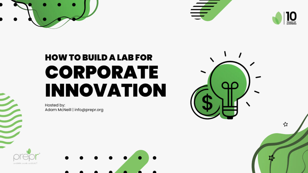 Banner: How to Build a Lab for Corporate Innovation.