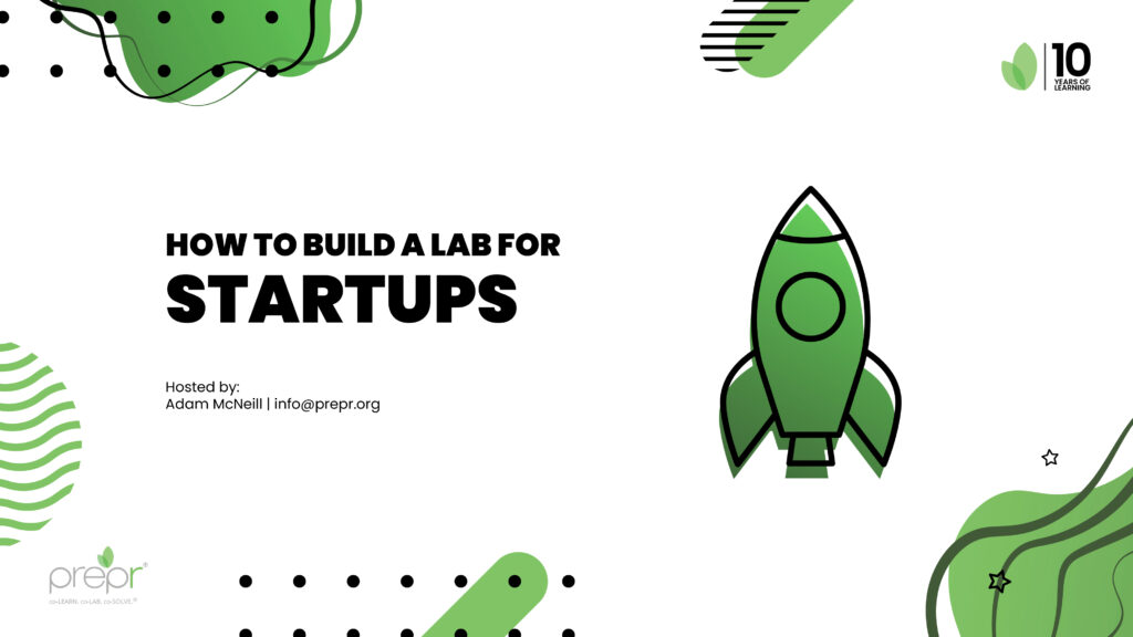 Banner: How to Build a Lab for Startups.