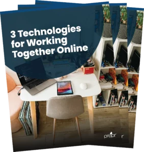 Product image: 3 Technologies for Working Together Online.