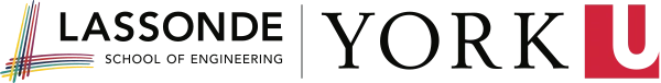 Logo: Lassonde School of Engineering at York University.